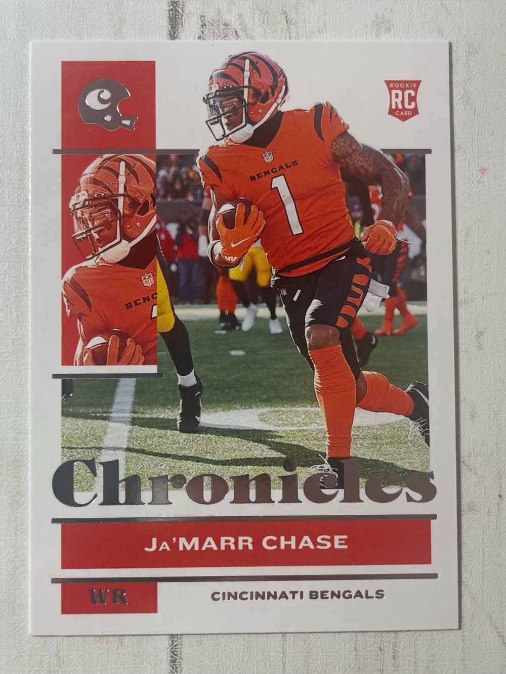Panini 2021 Chronicles Ja'Marr Chase Cincinnati Bengals Base Set RC Card #17